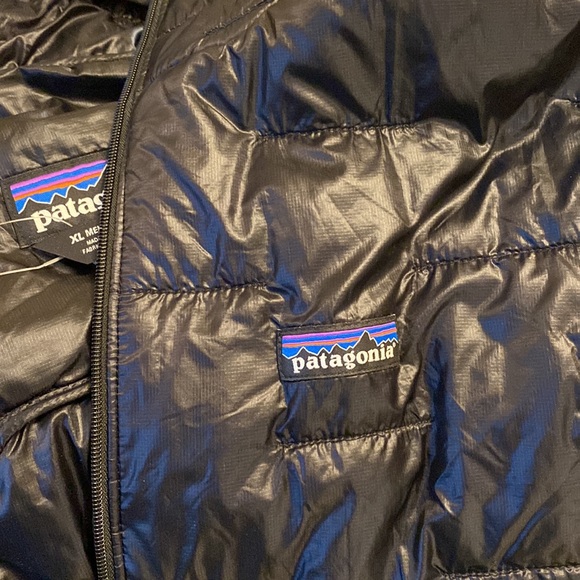 NEW Patagonia men’s micro puff hoody Brand New NWT perfect black reg fit XL - Picture 7 of 11